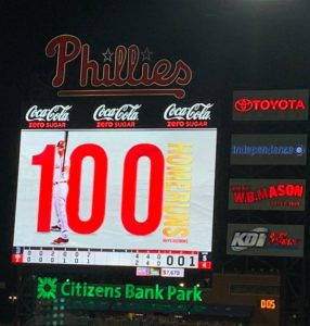 Phillies, Rhys Hoskins 100th homerun