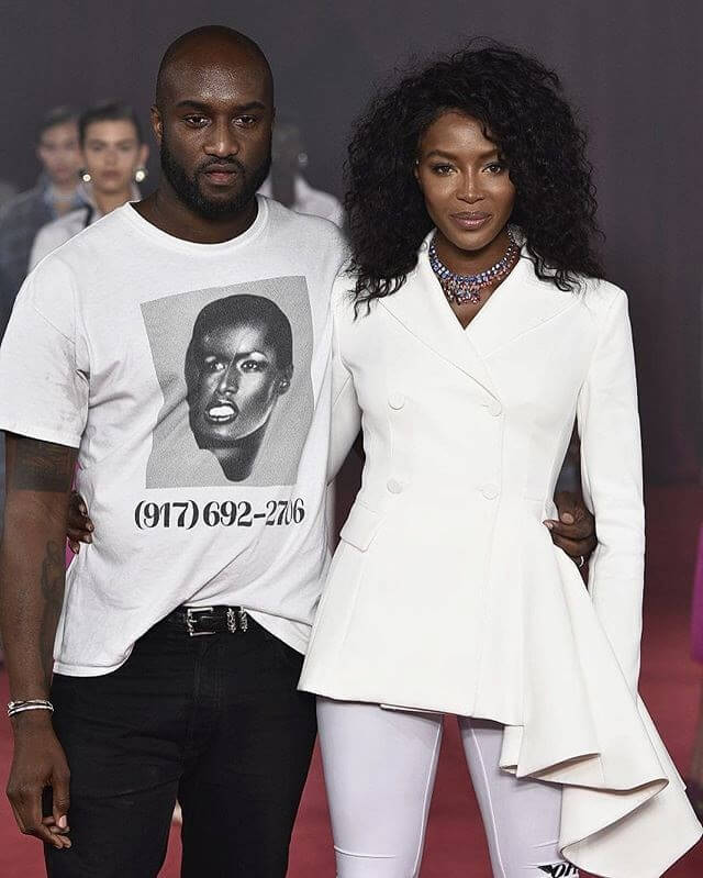 Naomi Campbell and Virgil Abloh