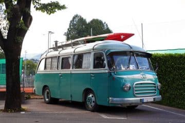 bus converted into a camper van