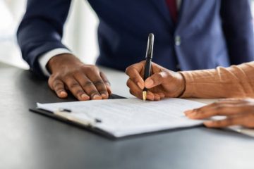signing documents when hiring a lawyer