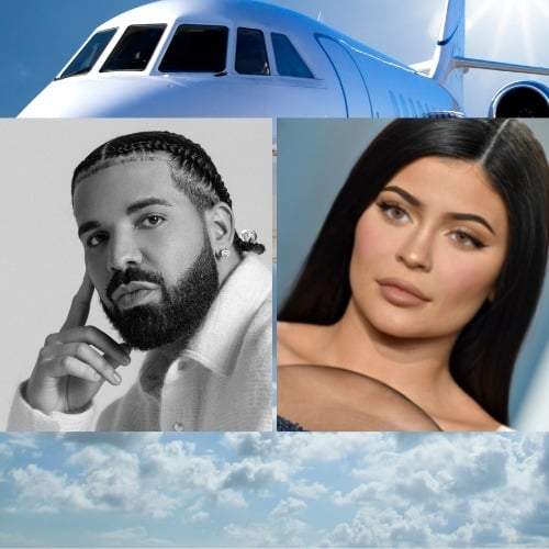 Drake and Kardashians jet